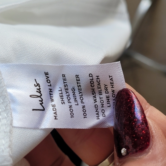 Lulus White Short Sleeve Tunic  Size M - Picture 6 of 6